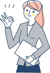 OKサインを出す女性