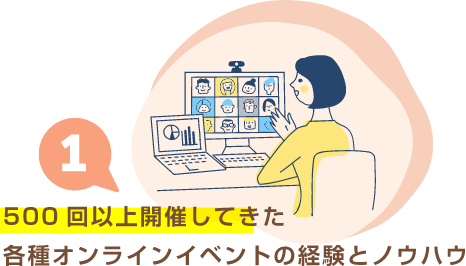 500回以上開催してきた各種オンラインイベントの経験とノウハウ